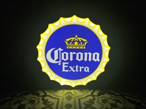 Corona Bottle Cap LED Lightbox Sign