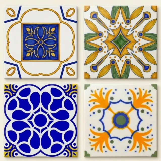 SICILIAN MAJOLICA COASTERS - Maiolica siciliana — Image 2 of 4