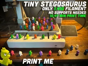 Tiny Stegosaurus Dino - Safari - Easy quick fast