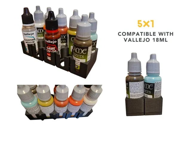 Vallejo modular paint bottle organizer (5*1)*x — Фото 4 из 4