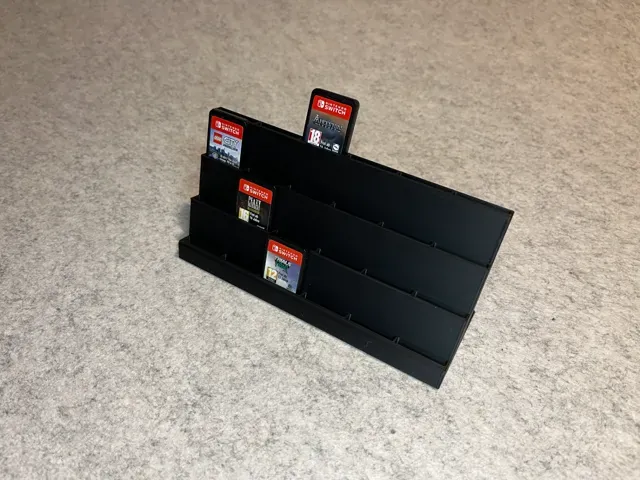 Display stand holder for 24 Nintendo Switch games
