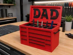DAD The Man The Myth The Legend ToolBox Pen Holder