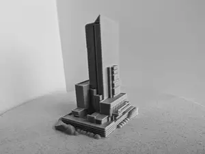 Modern Skyscraper Tower building miniature