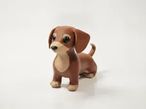 Adorable Dachshund Puppy Figurine Animal