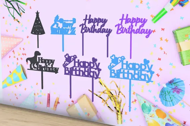 Cake Toppers - Happy Birthday - Pack 2 — Image 3 of 4