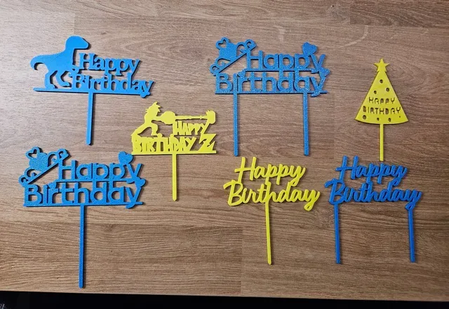 Cake Toppers - Happy Birthday - Pack 2 — Image 4 of 4