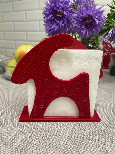 2027 Fire Goat Napkin Holder – Lunar New Year — Image 4 of 6