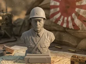 Busto Soldato Giapponese II Guerra Mondiale