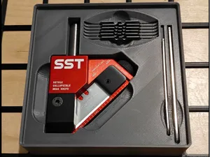 Gridfinity 3x3 bin for SST012 Drag Knife