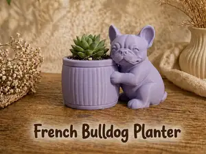 French Bulldog Planter