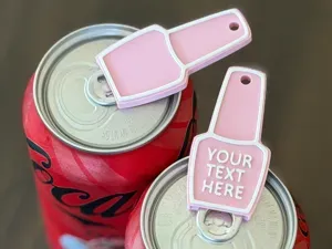 Nail Polish Can Tab Opener Keychain [Customizable]