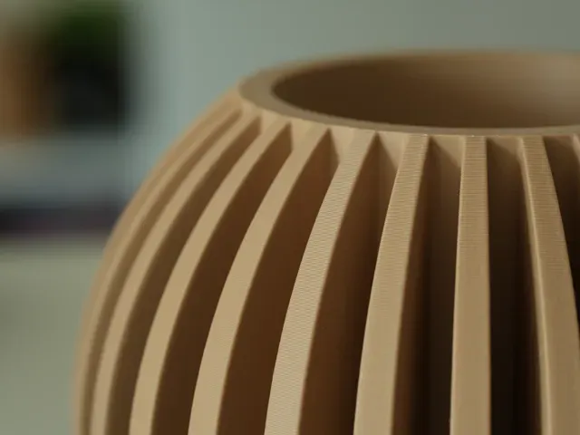 Lumen Planter - Ribbed Sphere Plant Pot | Japandi — Фото 2 из 11