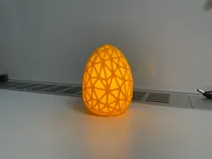 Easter egg with voronoi for decor light V2