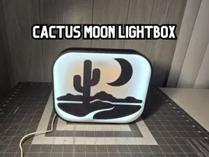Cactus Moon LED Lamp