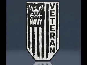 US Navy Veteran LED Lamp (Light Box)