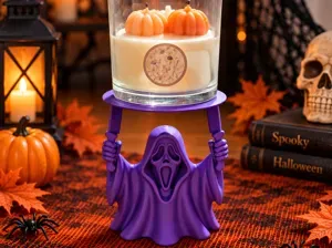 Halloween Ghost Face Candle Holder