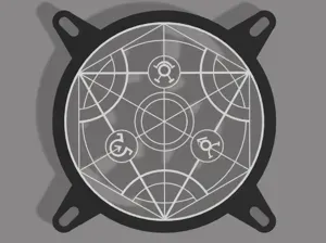 120mm RGB Fan Cover - Fullmetal Alchemist Circle