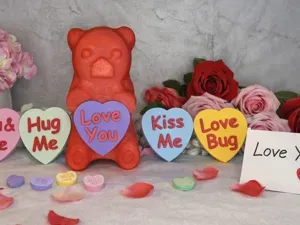 Be Mine Gummy Bear Candy Container