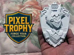 Pixel Trophy – Alastor (Hazbin Hotel)