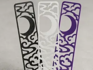 Moon Cutout Bookmark | Fast Single-Color Print