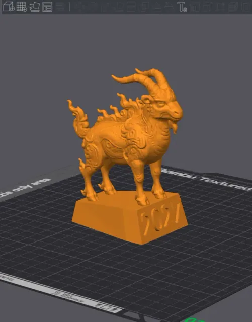 FIRE GOAT 2027 – Chinese Zodiac 3D Print — Image 6 of 6