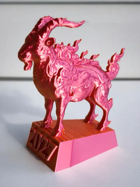 FIRE GOAT 2027 – Chinese Zodiac 3D Print — Image 5 of 6