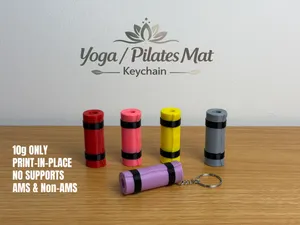 Mini Yoga / Pilates Mat Keychain
