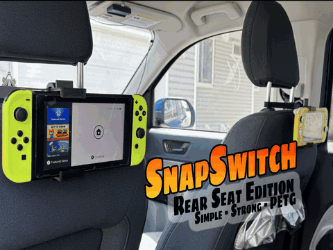 SnapSwitch: Nintendo Switch Rear Seat Snap Mount
