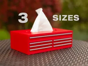 Tissue Box Cover - Classic Toolbox - 3 sizes