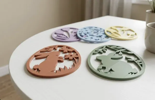 Spring Egg Decor: Coaster, Hanging, & Plant Stake — Image 5 of 6
