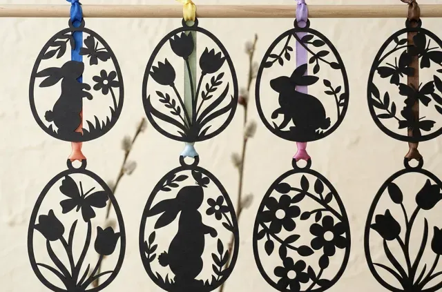 Spring Egg Decor: Coaster, Hanging, & Plant Stake — Image 3 of 6