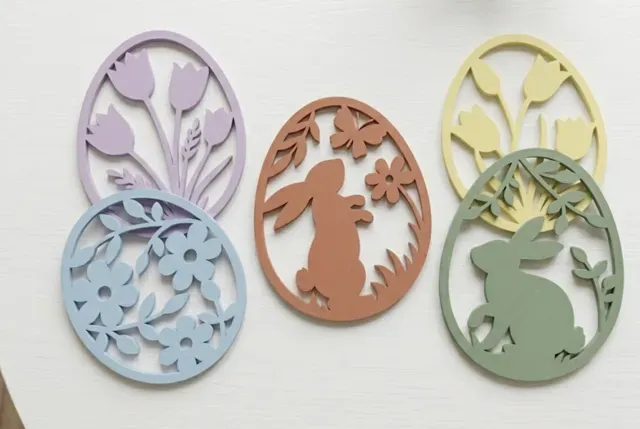 Spring Egg Decor: Coaster, Hanging, & Plant Stake — Image 6 of 6