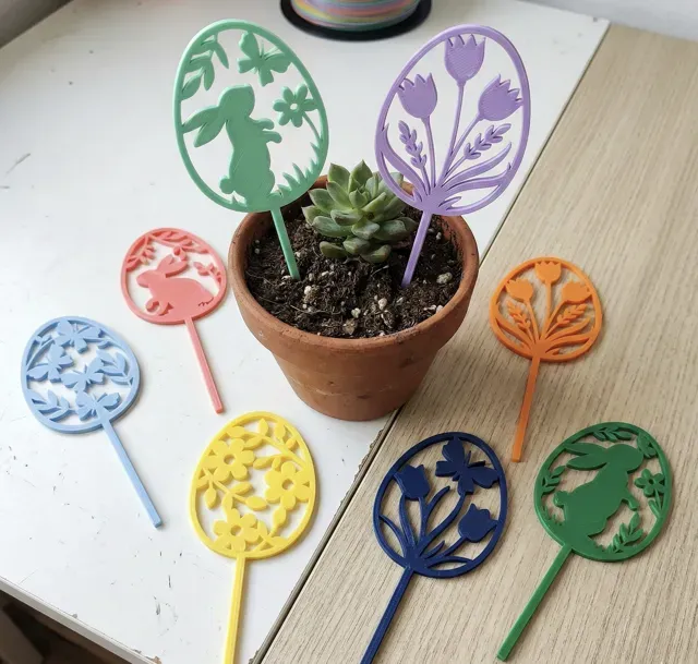 Spring Egg Decor: Coaster, Hanging, & Plant Stake — Image 4 of 6