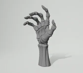 Skeletal Hand Prop | Creepy 3D Printable halloween