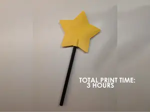 Magic credit card wand star - fast print