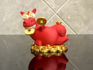 马年桌面摆件 盲盒 屁屁马第三弹钱里马(单色+分件)