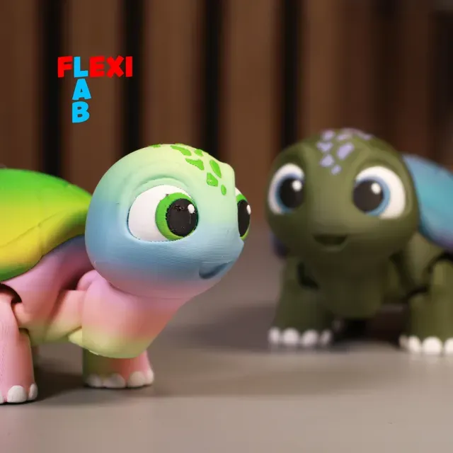 FLEXI Turtle Bewegliche Süße Schildkröte Fidget — Image 6 of 9