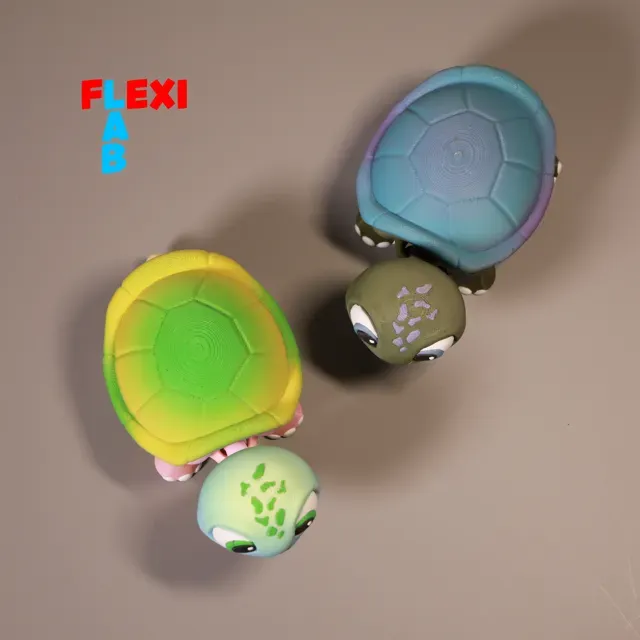FLEXI Turtle Bewegliche Süße Schildkröte Fidget — Image 5 of 9