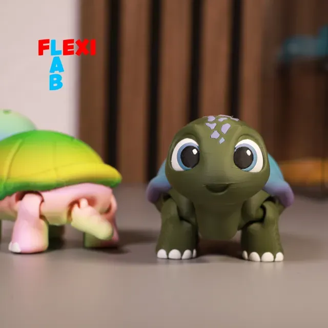 FLEXI Turtle Bewegliche Süße Schildkröte Fidget — Image 4 of 9