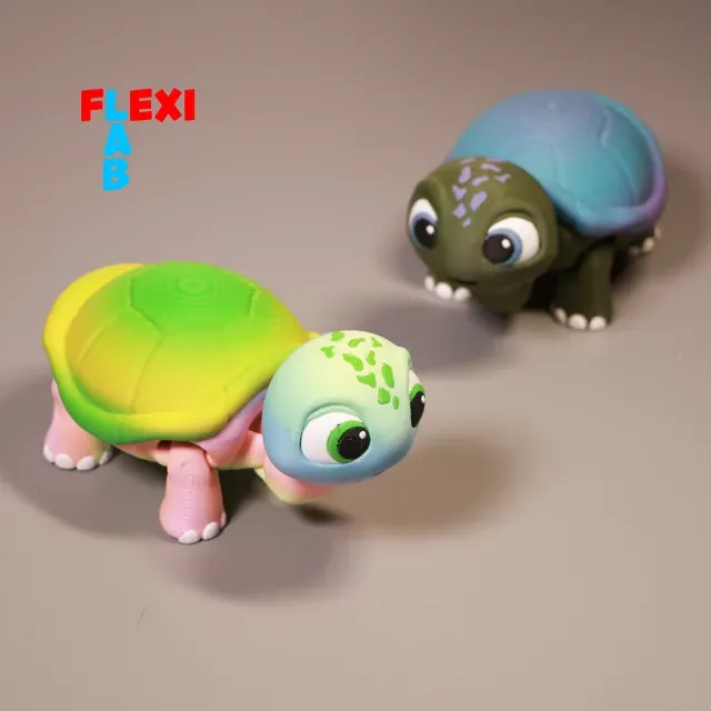 FLEXI Turtle Bewegliche Süße Schildkröte Fidget — Image 8 of 9