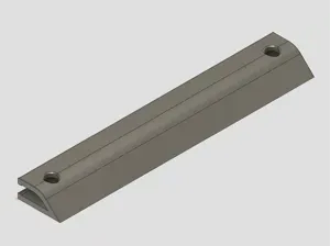 Thin cable duct for under desk