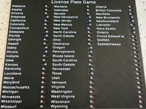License Plate Game