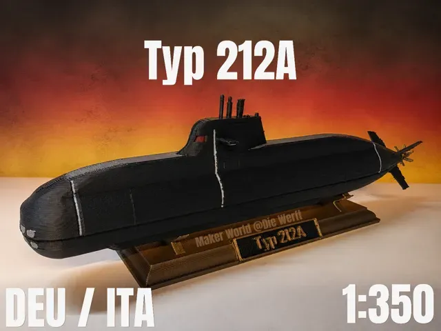 Type 212A German / Italian Submarine 1:350 — Фото 7 из 7
