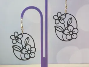 Pendientes florales