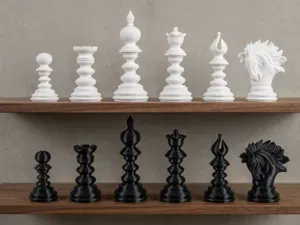 Wild Chess Set - Classic Detailed Chess Pieces
