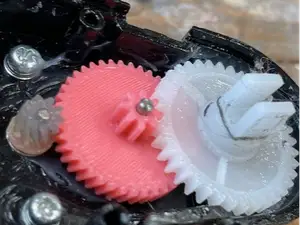 ionvac 2000 side motor gear box helical /spur gear