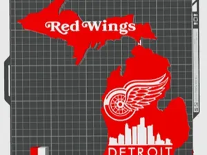 Detroit Red Wings Mitten wall/desk decor