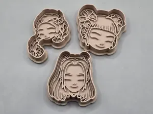 KPOP Demon Hunters Huntrix Cookie Cutter Stamp Set