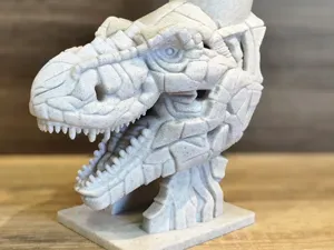 T-Rex Stone Head – Pen Holder / Planter