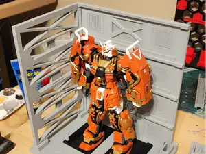 Customizable Gundam Hangar Diorama Display